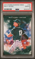 Graded 2017 Panini Diamond Kings Matt Olson #161 Rookie RC Baseball Card PSA 10 Gem Mint
