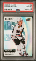 Graded 2023 Upper Deck Allure Connor Bedard #102 Rookie RC Hockey Card PSA 10 Gem Mint