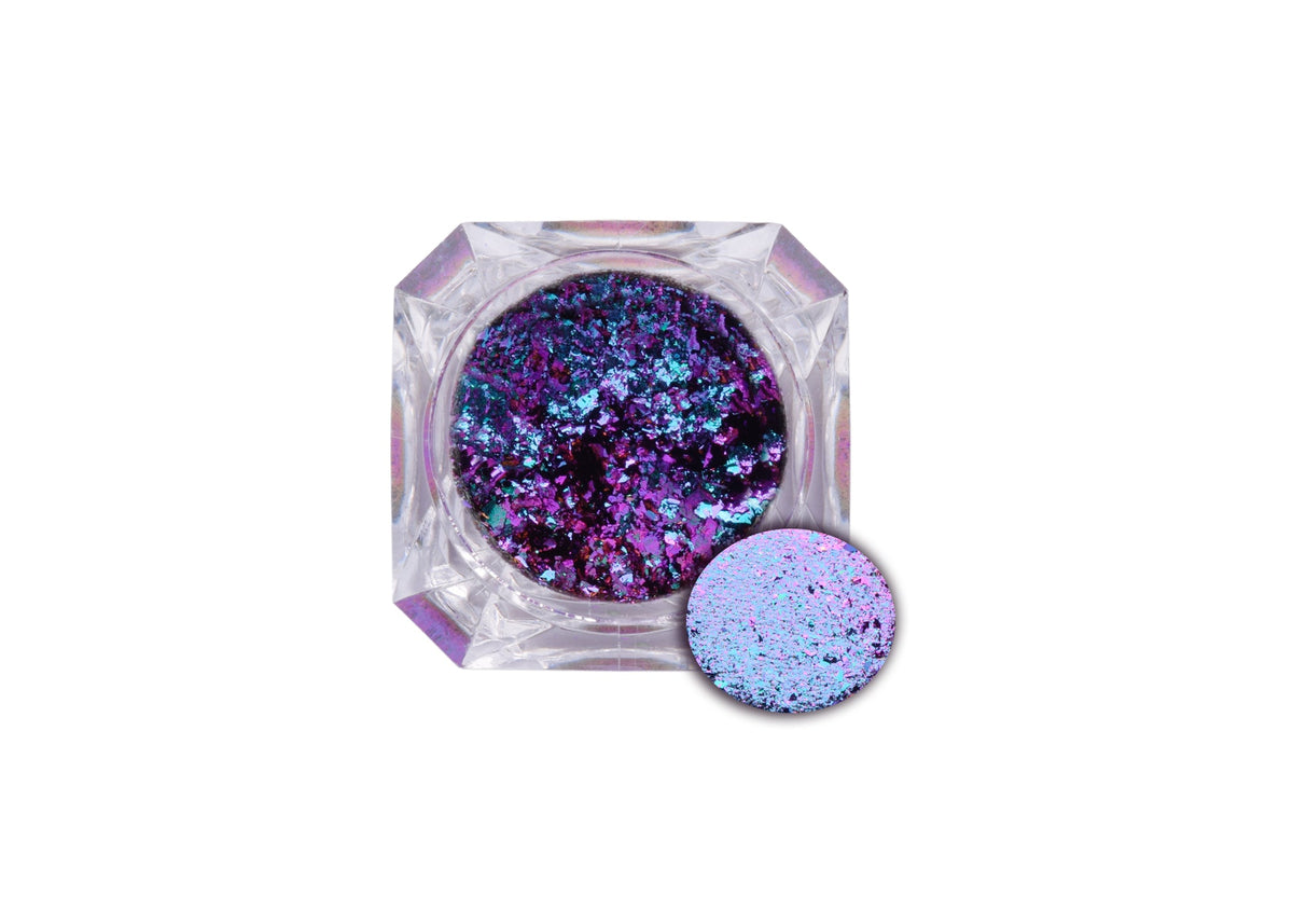 Ikko-Ikke Ultrashift Green Turquiose Red Chameleon Flakes
