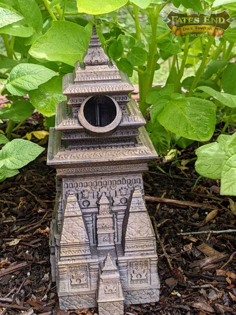 Monk 3D Printed Dice Tower- Fate's End Collection- Channel Tranquil Strength and Unwavering Focus!