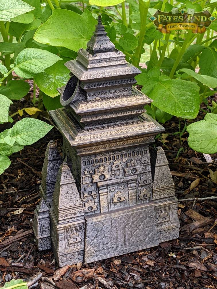 Monk 3D Printed Dice Tower- Fate's End Collection- Channel Tranquil Strength and Unwavering Focus!