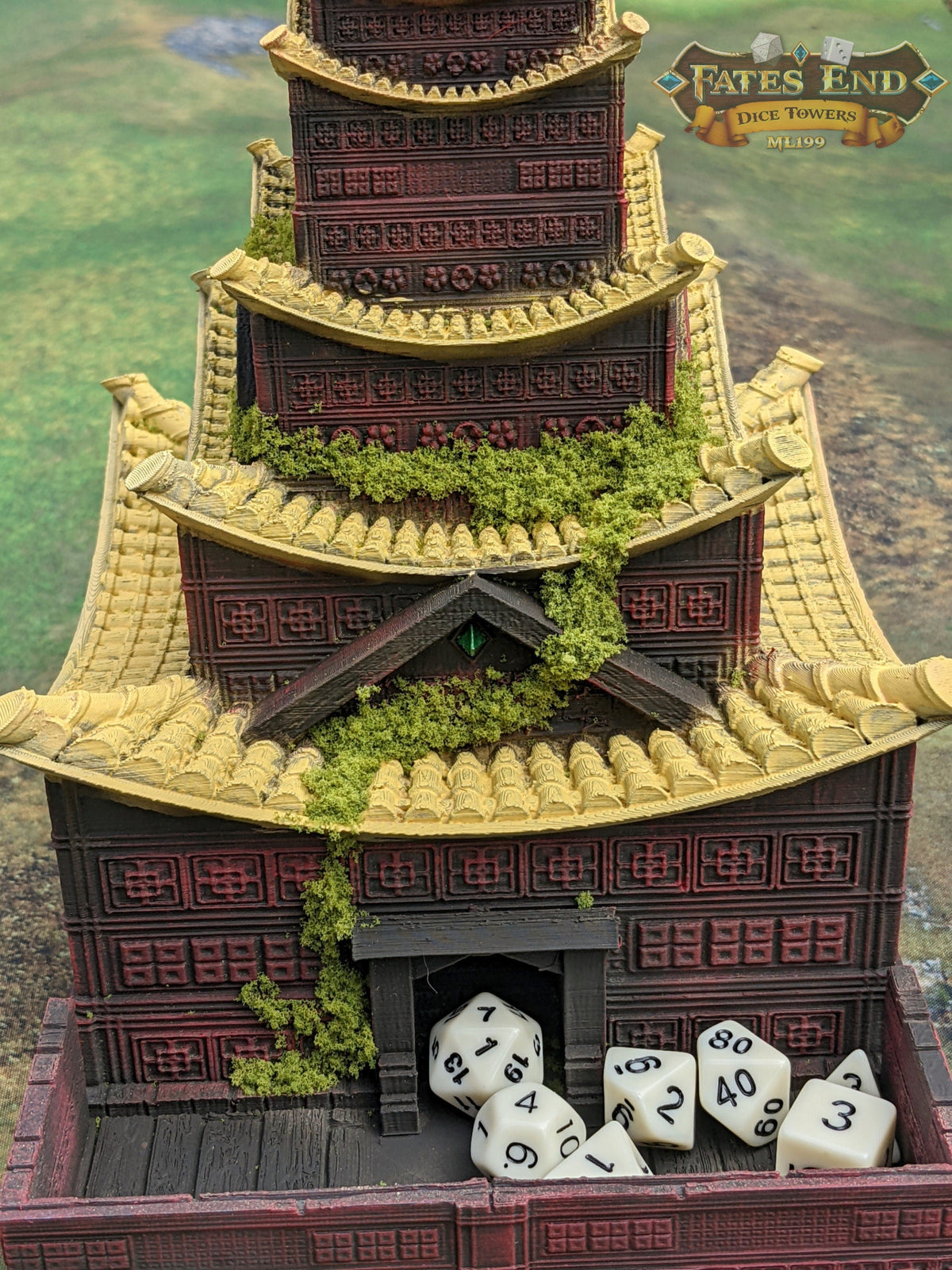 Pagoda Temple - 3D Printed Dice Tower - Fate's End Collection - Channel Serenity & Precision Rolls.