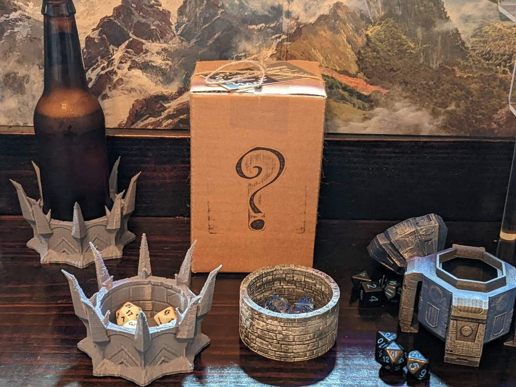 Mystery Loot Box- Random 3D Printed Dice Jail - Tabletop RPG Games