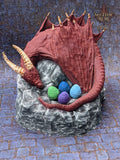 Dragon's Egg Nest 3D Printed Dice Jail - Unchained Games - Mythic Roll Collection - Guard Your Dice in Style!
