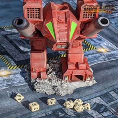 Mech Robot Sci-Fi 3D Printed Dice Tower - Fate's End Collection - Embrace the Power!