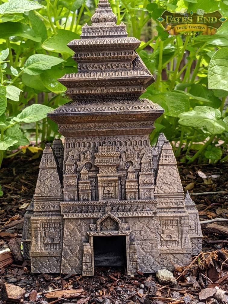 Monk 3D Printed Dice Tower- Fate's End Collection- Channel Tranquil Strength and Unwavering Focus!