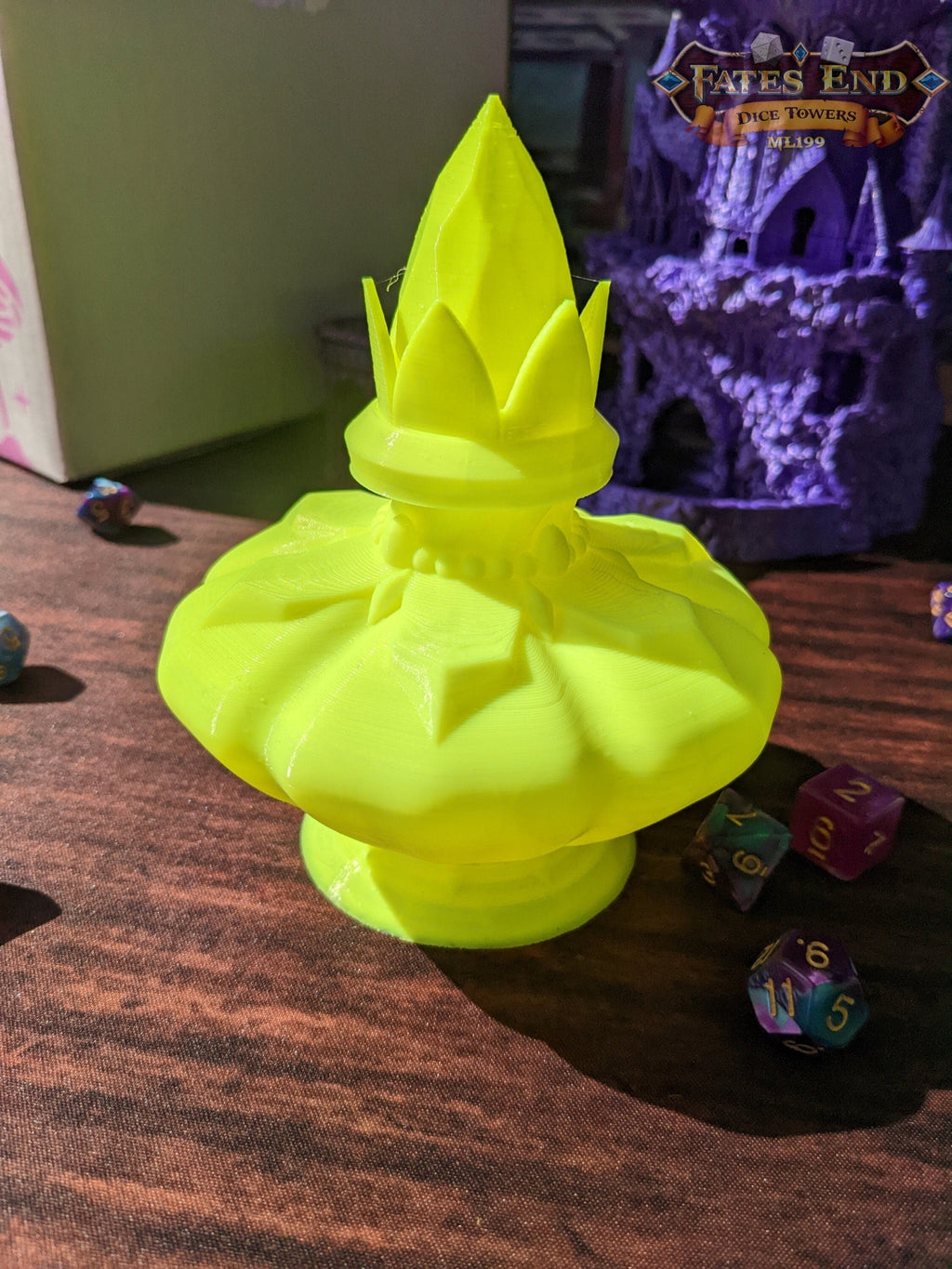 Potion Bottle 3D Printed Dice Jail | RPG Dice Vault | D20 Storage Box | Player Gift | Fate's End Collection - Unlock the Magic within!