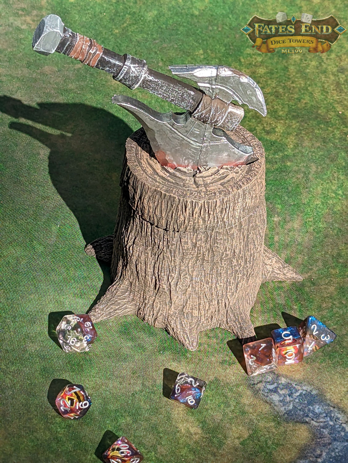 Barbarian Axe 3D Printed Dice Jail | Dice Vault | D20 Storage Box | DnD Player Gift - Wield Your Dice with the Barbarian's Power!