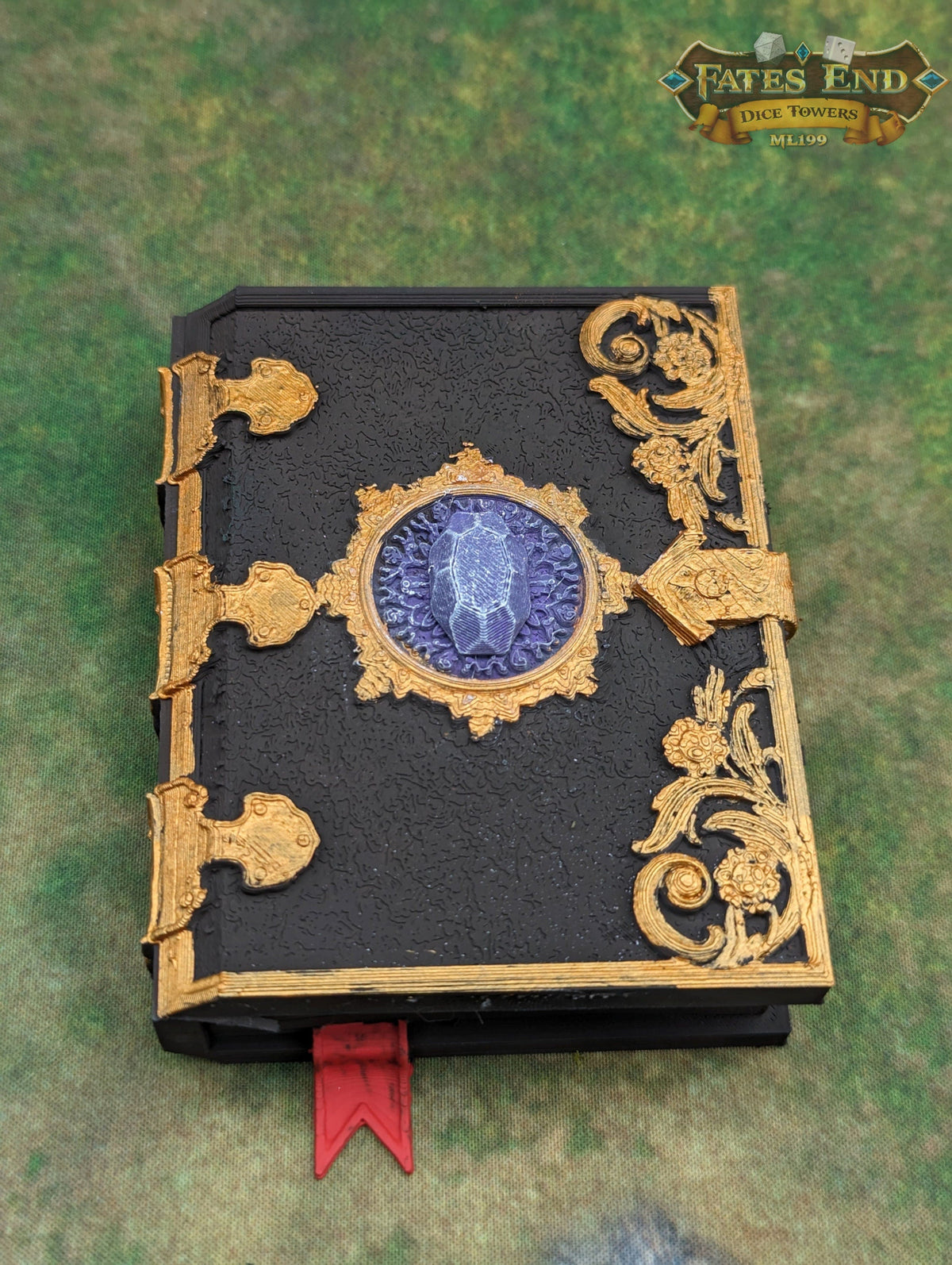 Magic Tome 3D Printed Deck Holder and Card Storage | RPG Dice Vault | D20 Box | Player Gift - Embracing Magic!