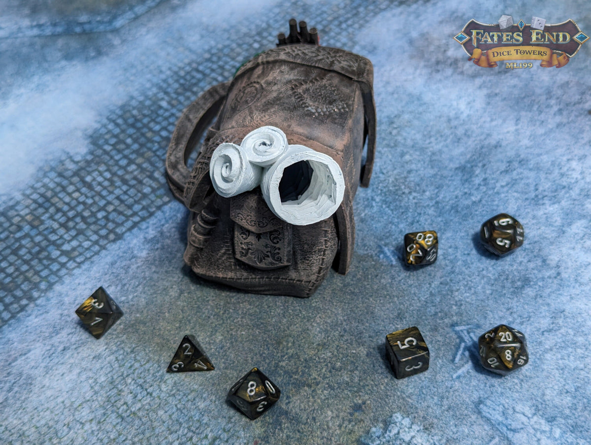 Rogue Pack 3D Printed Dice Tower - Fate's End Collection - Become a Shadow in the Night!