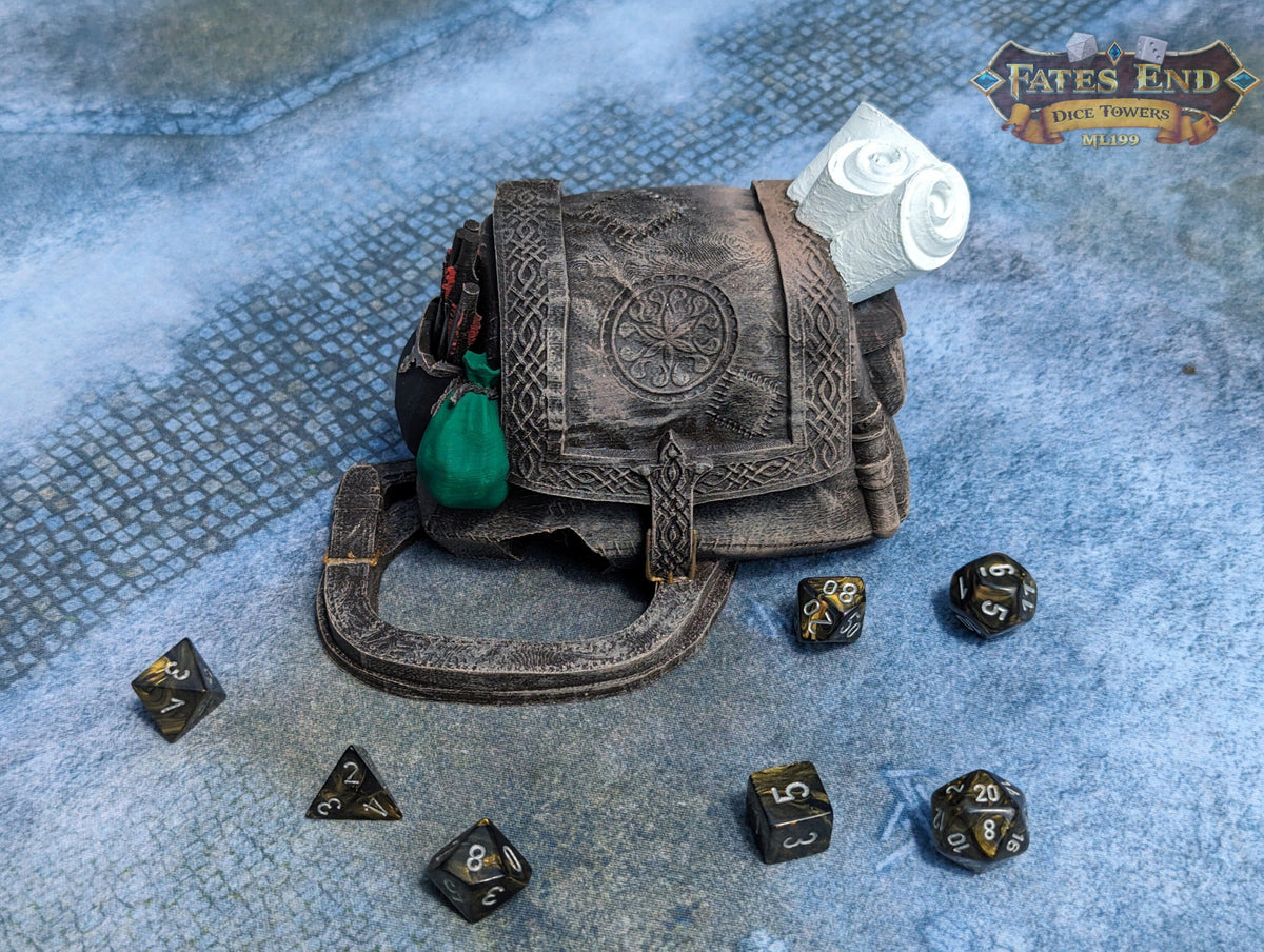 Rogue Pack 3D Printed Dice Tower - Fate's End Collection - Become a Shadow in the Night!