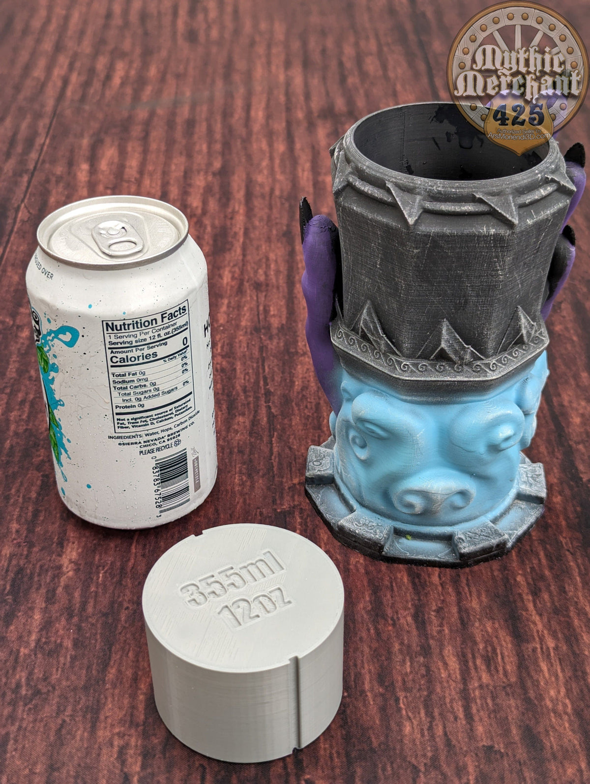 Sorcerer 3D Printed Can Holder- Mythic Mugs Collection by Ars Moriendi 3D- Harness Mystic Powers!