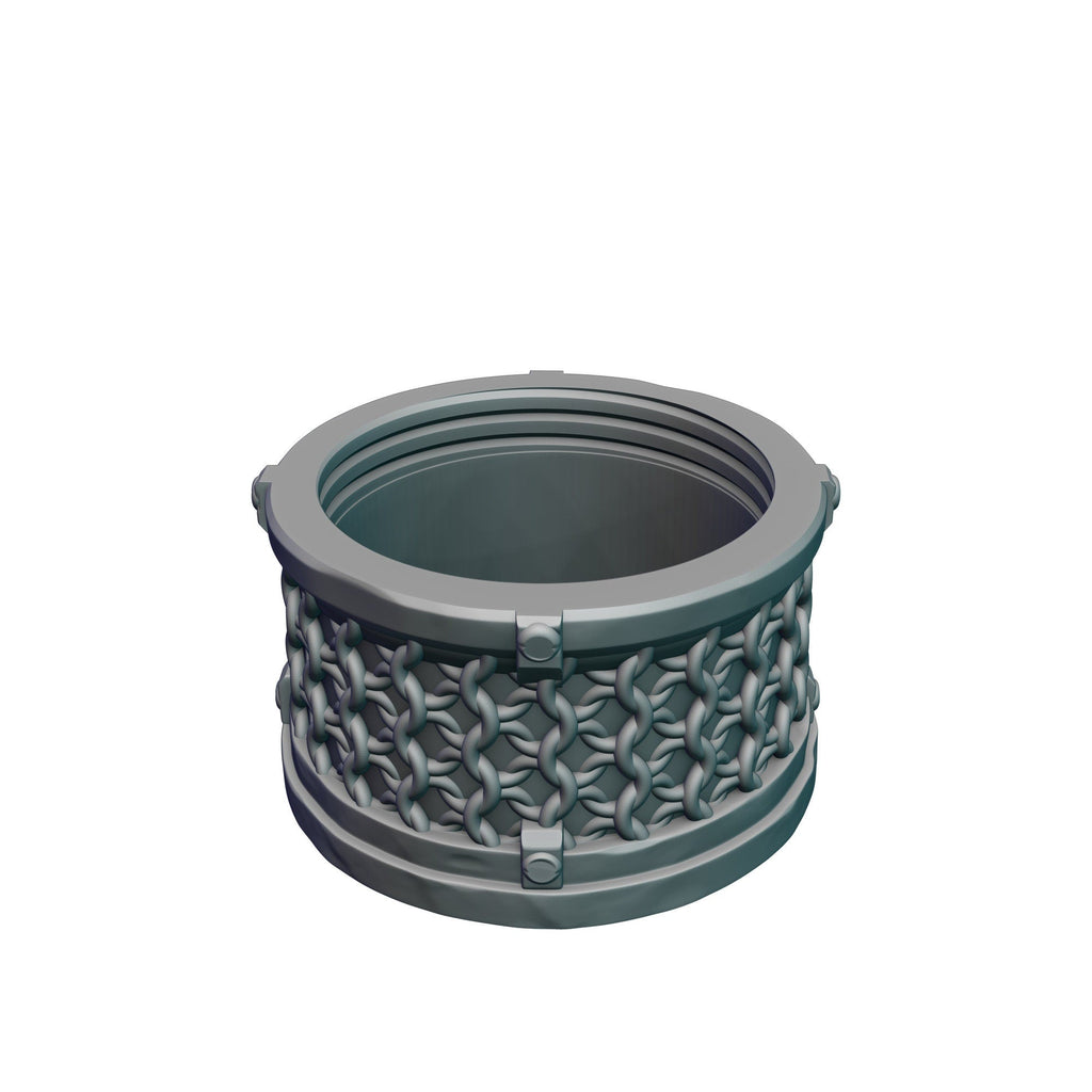 Fighter 3D Printed Dice Vault | Dice Jail | DnD Can Holder | Table Coaster | Mythic Mugs by Ars Moriendi 3D- Arm Yourself for Glory!