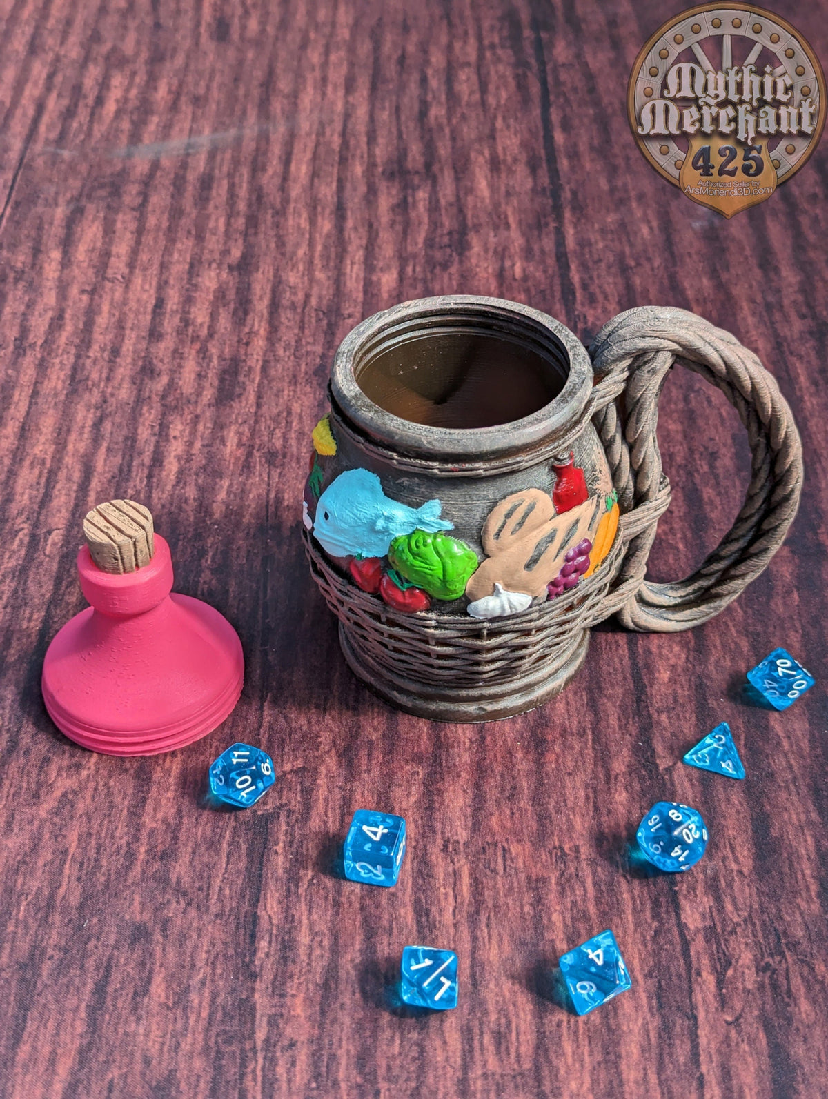 Halfling Hobbit 3D Printed Can Holder- Mythic Mugs Collection by Ars Moriendi 3D- Embark on a Hobbit's Journey!