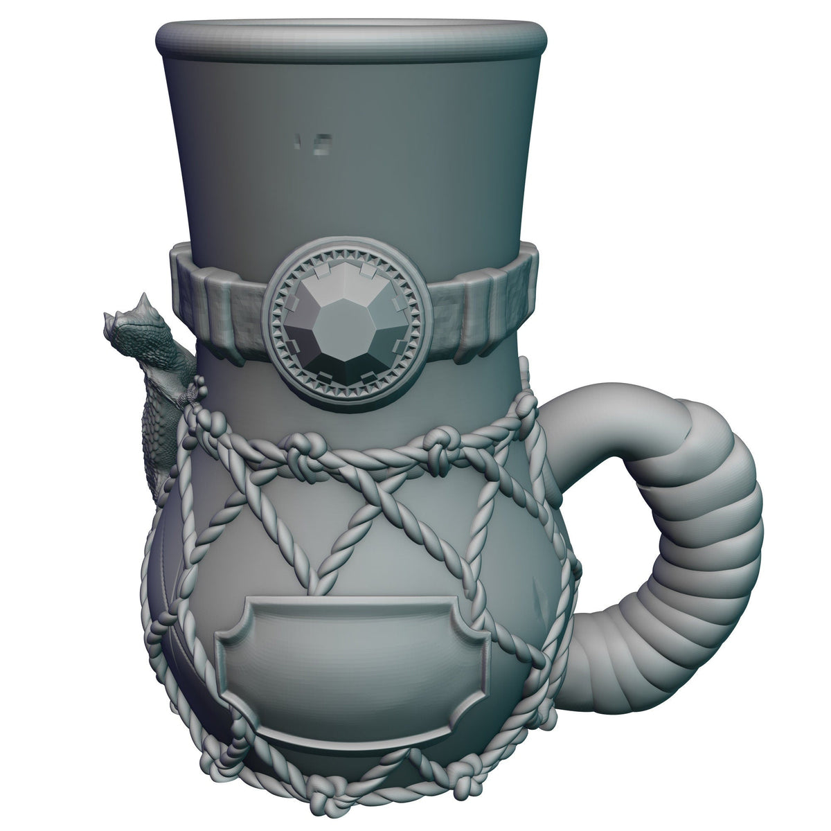 Wizard 3D Printed Mythic Mug Dice Vault & DnD Can Holder- Mythic Mugs- Ars Moriendi 3D - Unlock Arcane Wonders!