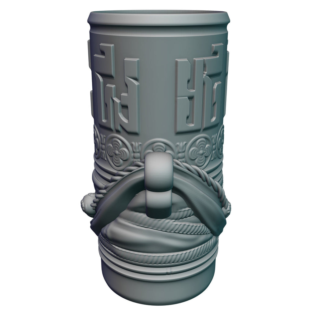 Monk 3D Printed Can Holder- Mythic Mugs Collection by Ars Moriendi 3D- Embrace the Tranquility!