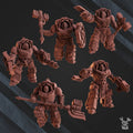 3d Printed Volcano Armor Squad x5 by DakkaDakka