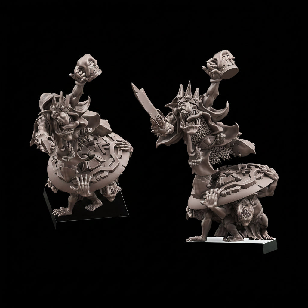 3D printed Skrigg Dwarfmocker the Goblin King by Avatars of War