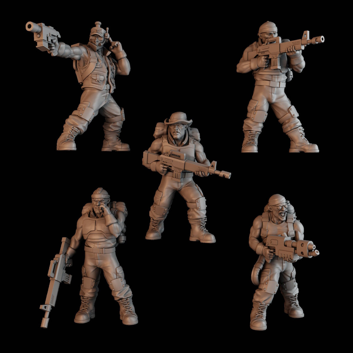 3d Printed "Green Hell" Division Squad x10  by DakkaDakka Miniatures