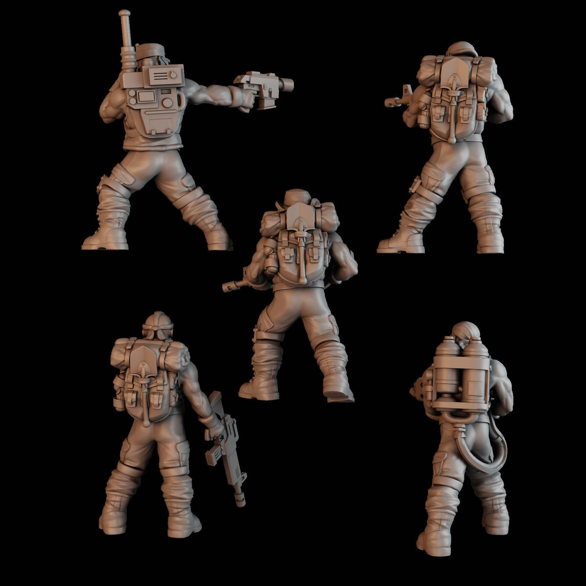3d Printed "Green Hell" Division Squad x10  by DakkaDakka Miniatures