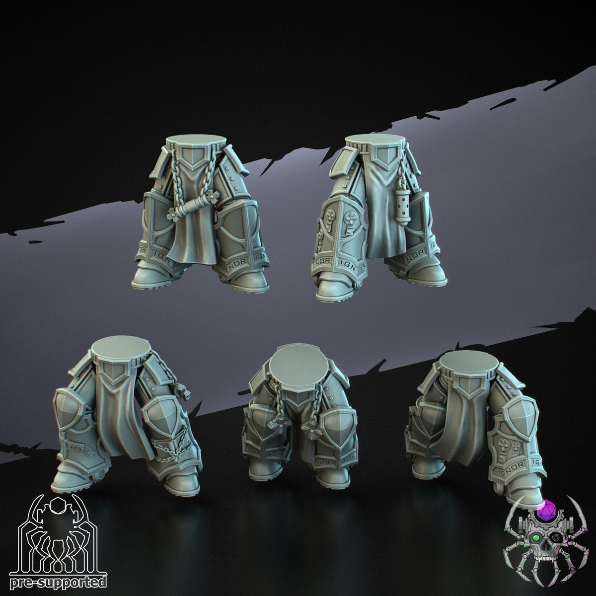 3D Printed Demon Hunters Legs x10 by Eightlegs Miniatures
