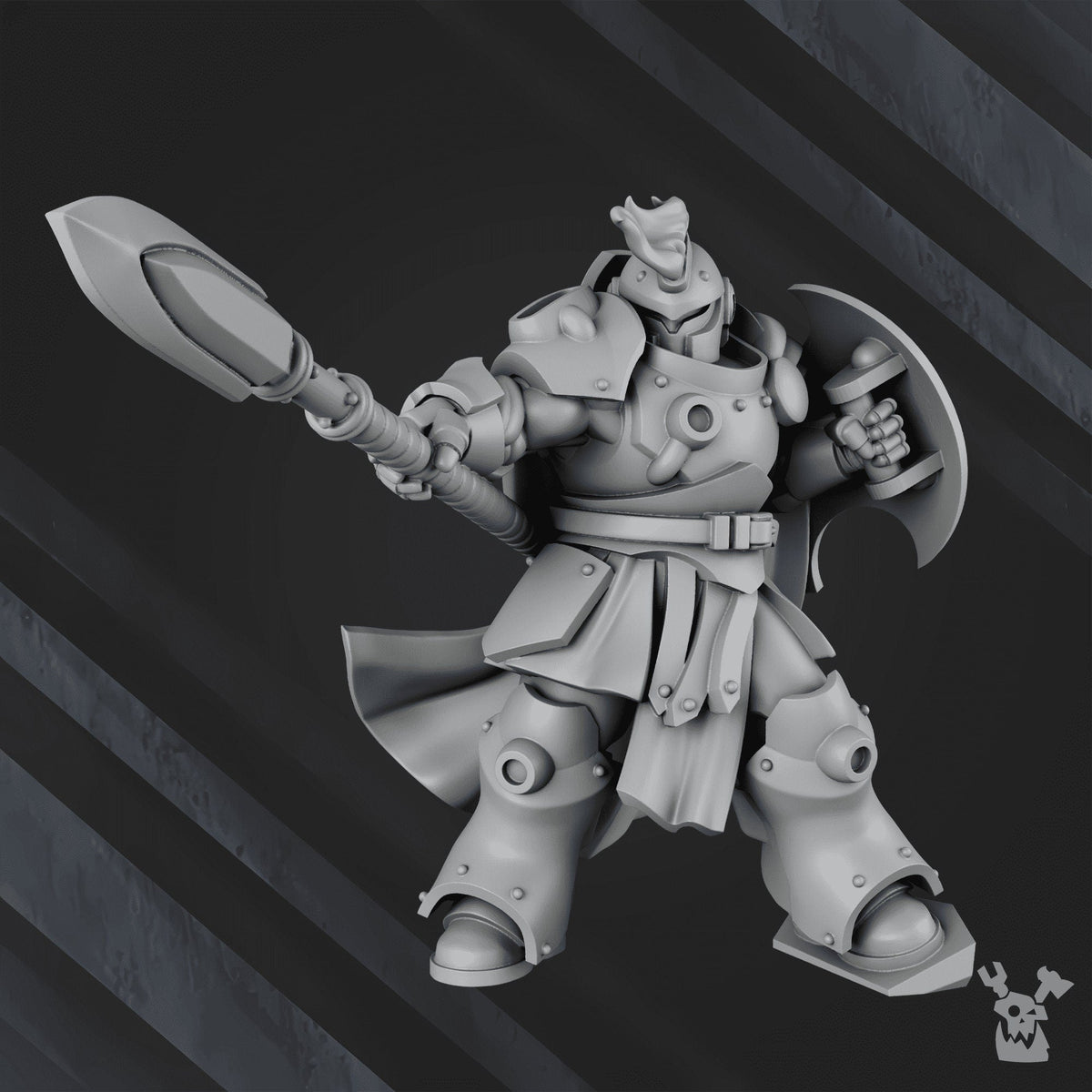 3d Printed Techeart Commander by DakkaDakka Miniatures
