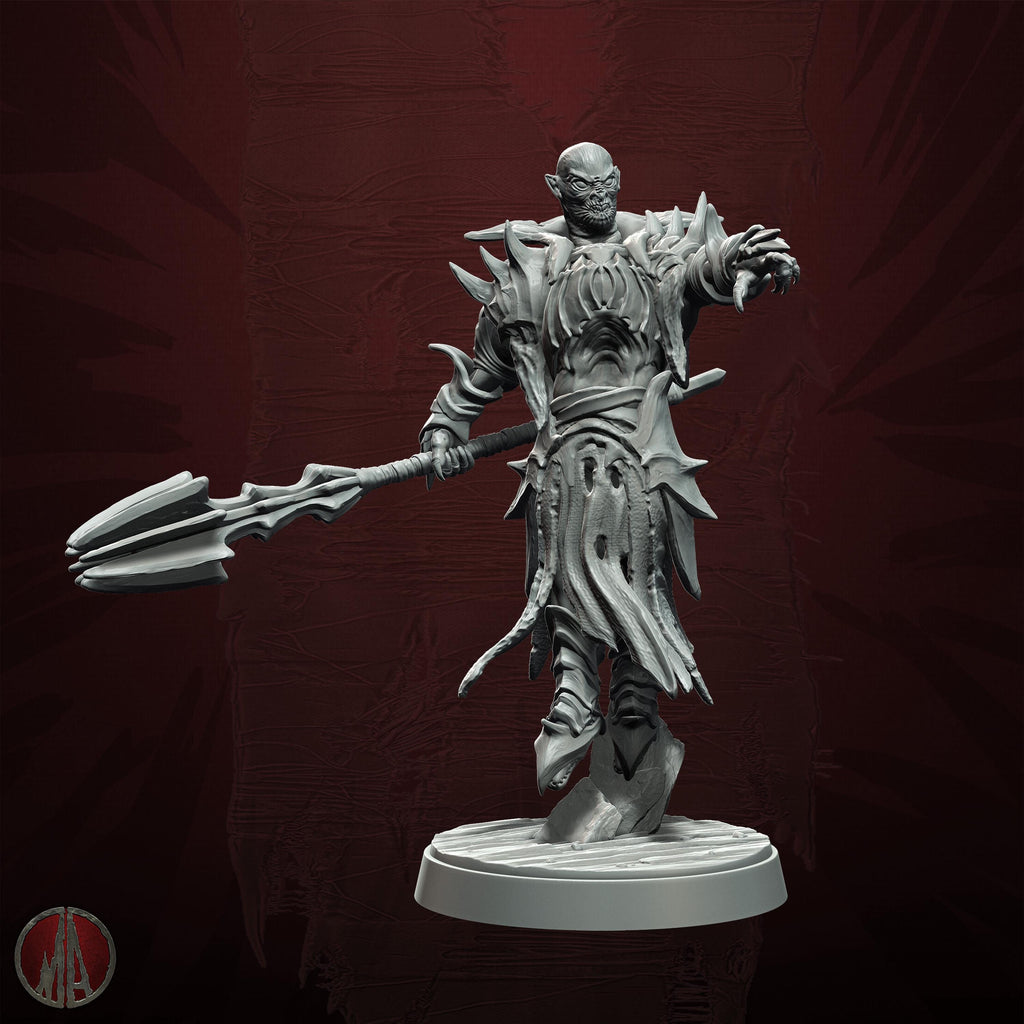 3D printed Orc Warmaster by Monolith Arts
