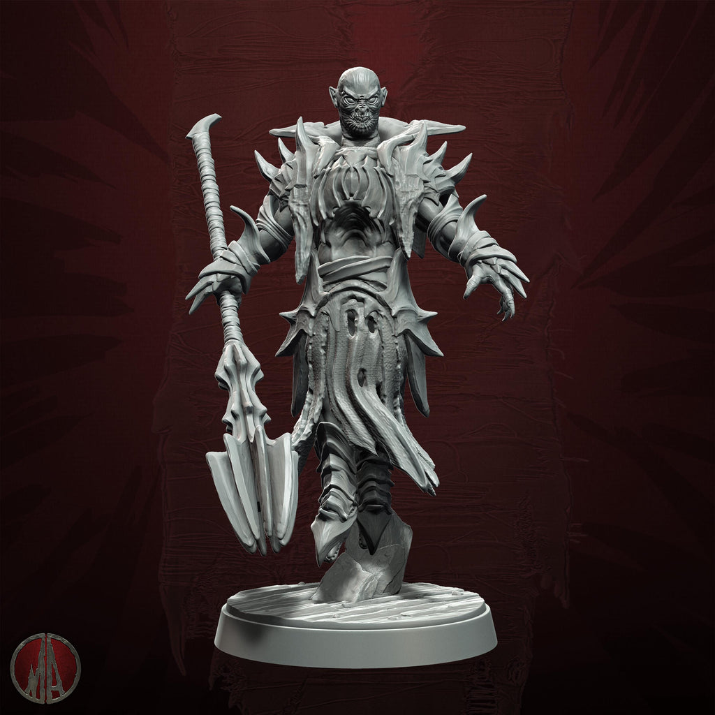 3D printed Orc Warmaster by Monolith Arts
