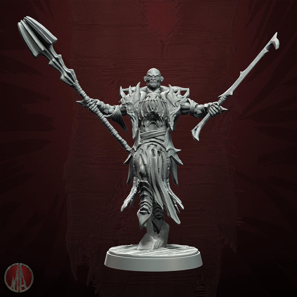 3D printed Orc Warmaster by Monolith Arts