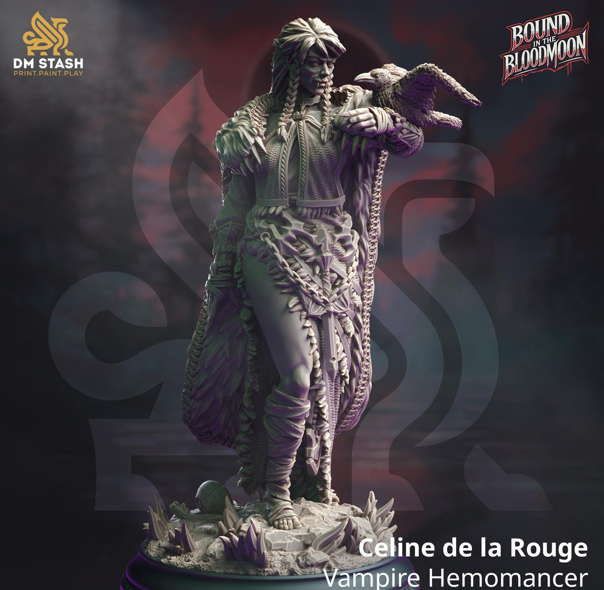 3D Printed Celine De La Rouge - Vampire Hemomancer by DM Stash