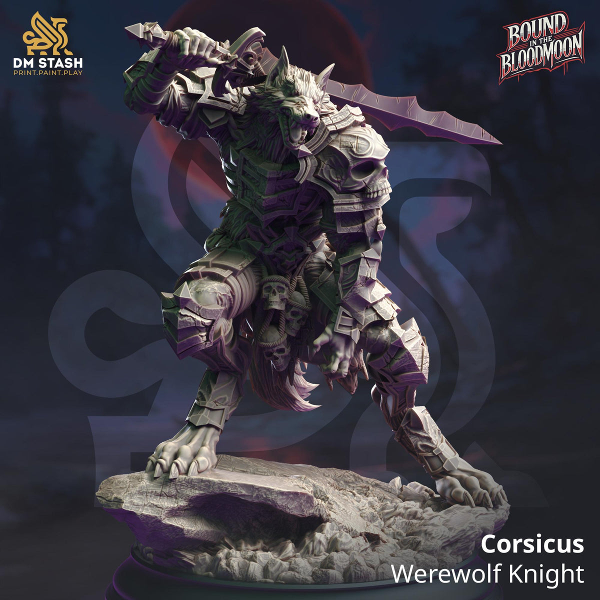 3D Printed Corsicus - Werewolf Knight by DM Stash