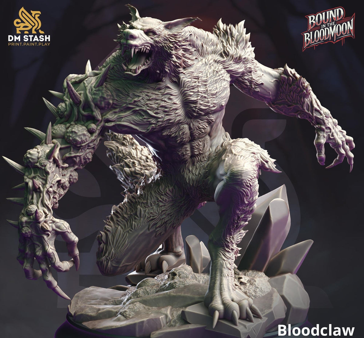 3D Printed Bloodclaw, Abominable Werewolf by DM Stash