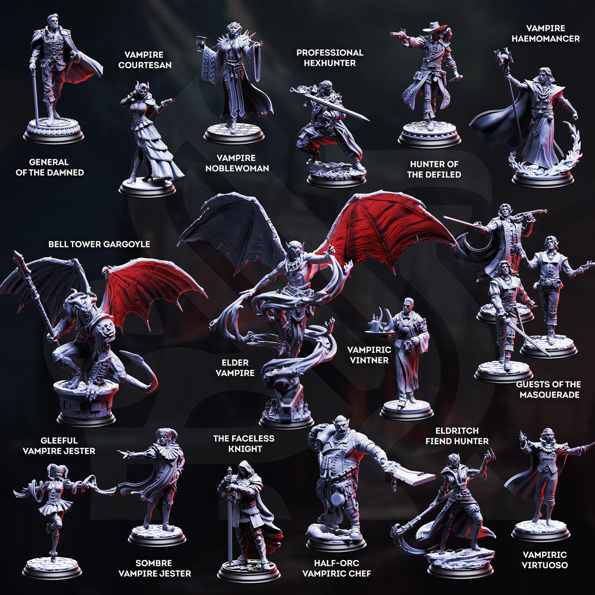 3D Printed Vampire Haemomancer - Renard the Black Hearted by DM Stash