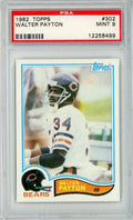 Graded 1982 Topps Walter Payton #302 Football Card PSA 9 Mint