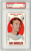 Graded 1969 Topps Jerry West #90 Basketball Card PSA 5 Excellent