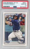 Graded 2020 Bowman 1st Edition Wander Franco #BFE1 Rookie RC Baseball Card PSA 10 Gem Mint