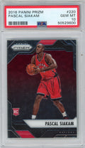Graded 2016-17 Panini Prizm Pascal Siakam #220 Rookie RC Basketball Card PSA 10 Gem Mint
