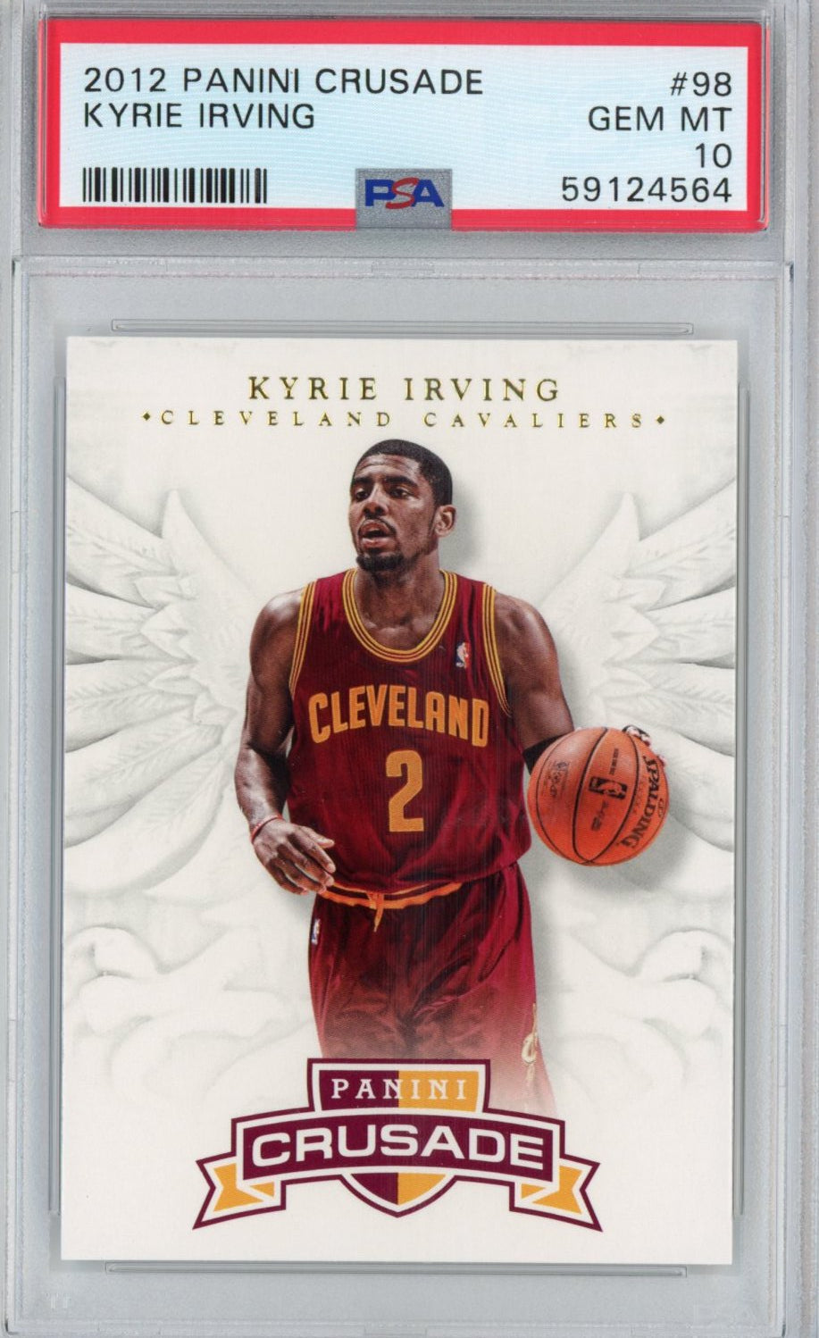 Graded 2012-13 Panini Crusade Kyrie Irving #98 Rookie RC Basketball Card PSA 10 Gem Mint