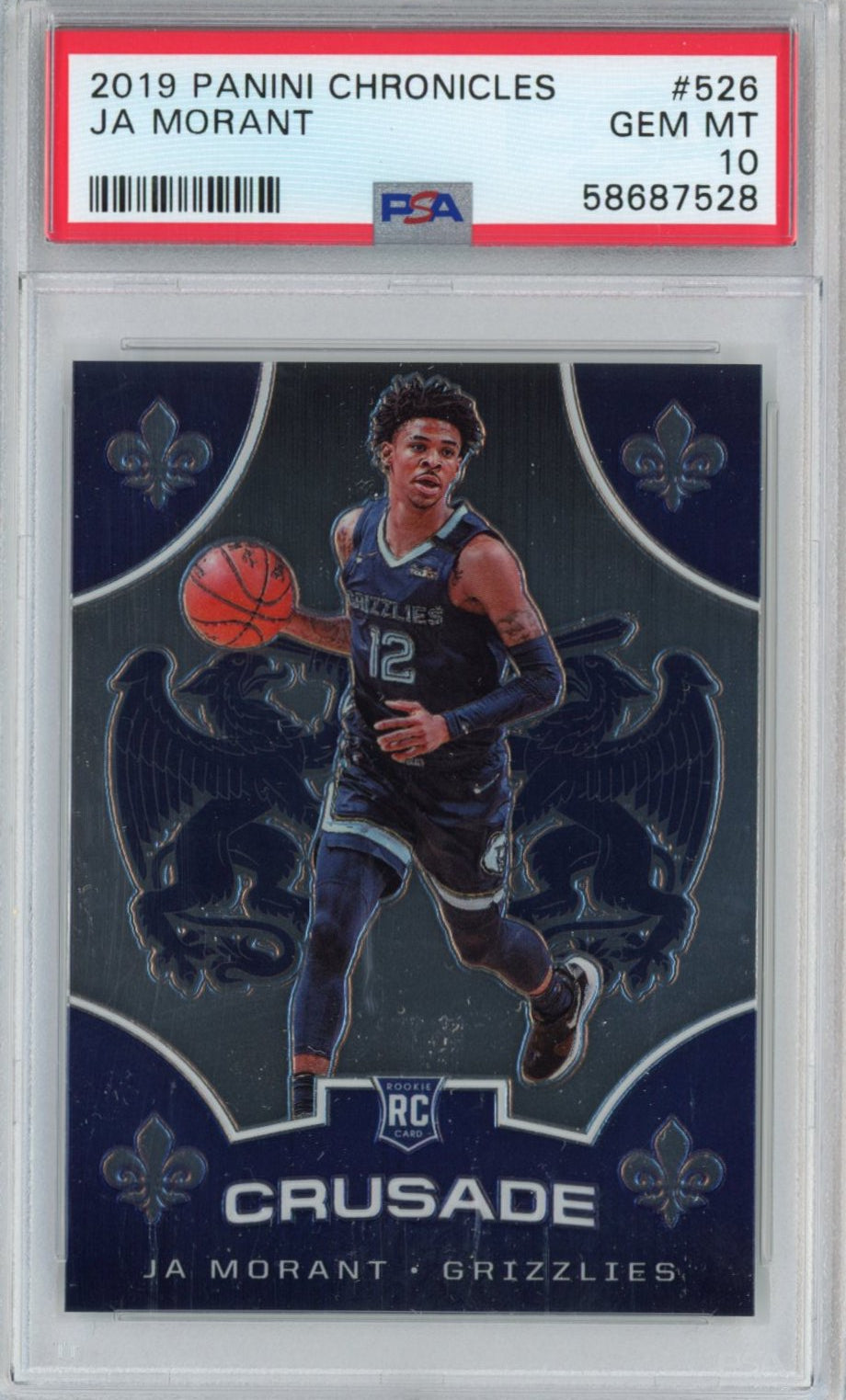 Graded 2019-20 Panini Chronicles Ja Morant #526 Rookie RC Basketball Card PSA 10 Gem Mint