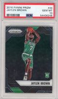Graded 2016-17 Panini Prizm Jaylen Brown #44 Rookie RC Basketball Card PSA 10 Gem Mint