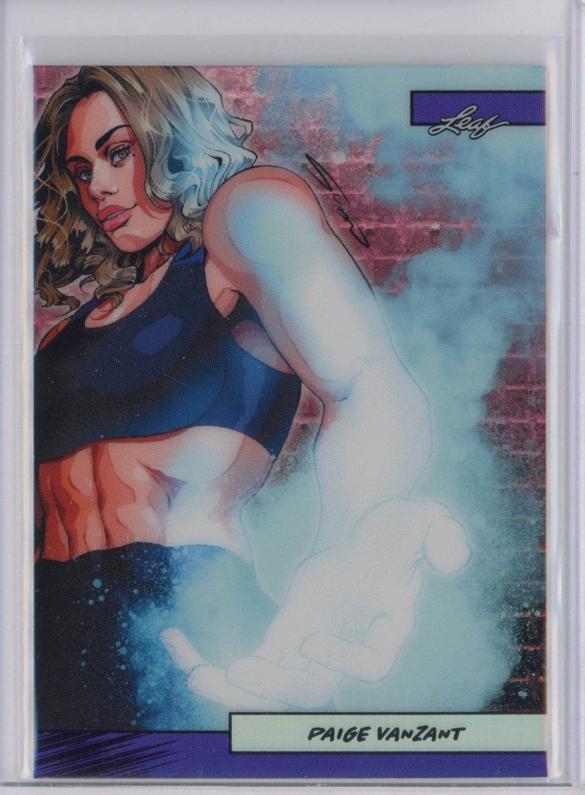 2025 Leaf Web Exclusives Anime Nation Paige VanZant #48 Purple /49 MMA Card