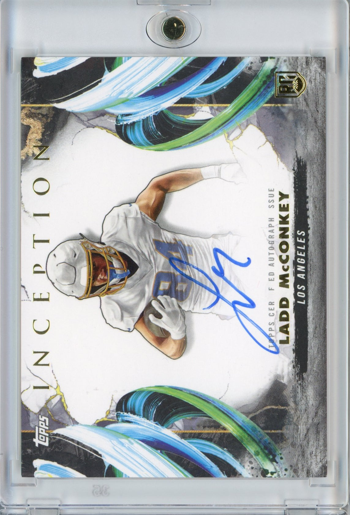 2024 Topps Inception Ladd McConkey #RAVLM Autograph Rookie RC Football Card
