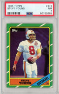 Graded 1986 Topps Steve Young #374 Rookie RC Football Card PSA 7 Near Mint