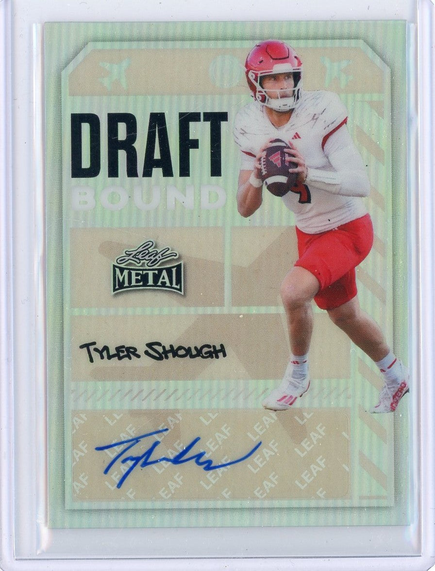 2025 Leaf Metal Tyler Shough #DBATS1 Draft Bound Silver /25 Rookie RC Football Card