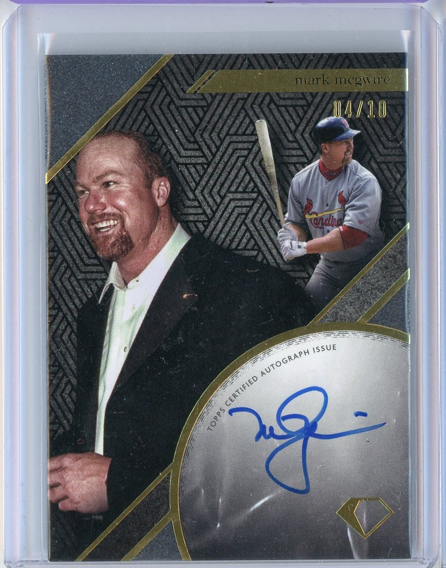 2024 Topps Diamond Icons Diamond Drip Mark McGwire #DDA-MM /10 Auto Baseball Card