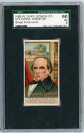 Graded 1888 N76 W. Duke, Sons & Co. Great Americans #WEBSTER Daniel Webster Baseball Tobacco Card SGC 5