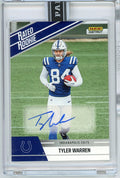 2025 Panini Instant NFL Tyler Warren #31 Rated Retro Rookie Auto /99 Indianapolis Colts Rookie RC Football Card