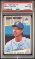 Graded 1989 Fleer Update Randy Johnson #U-59 Rookie RC Baseball Card PSA 10 Gem Mint