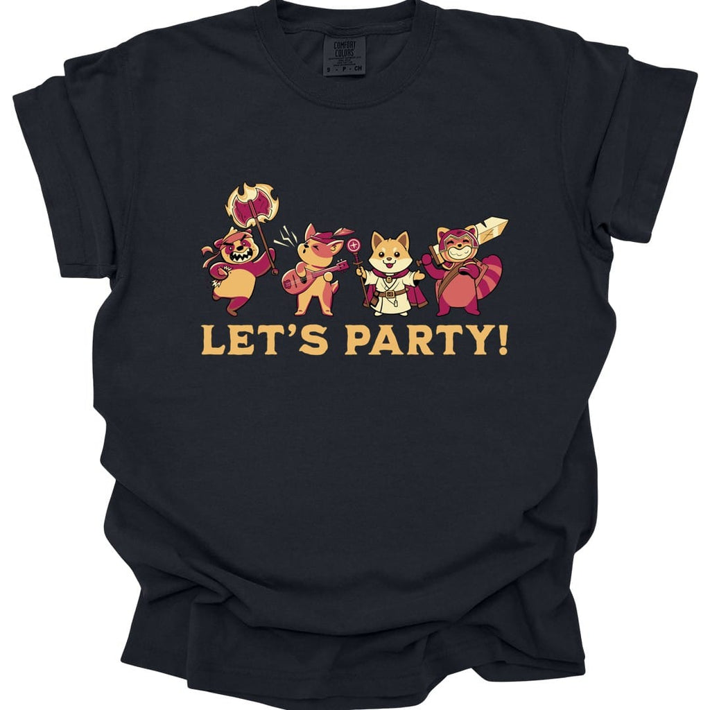 Let’s Party – Cute D&D Adventuring Party T-Shirt - Comfort Colors