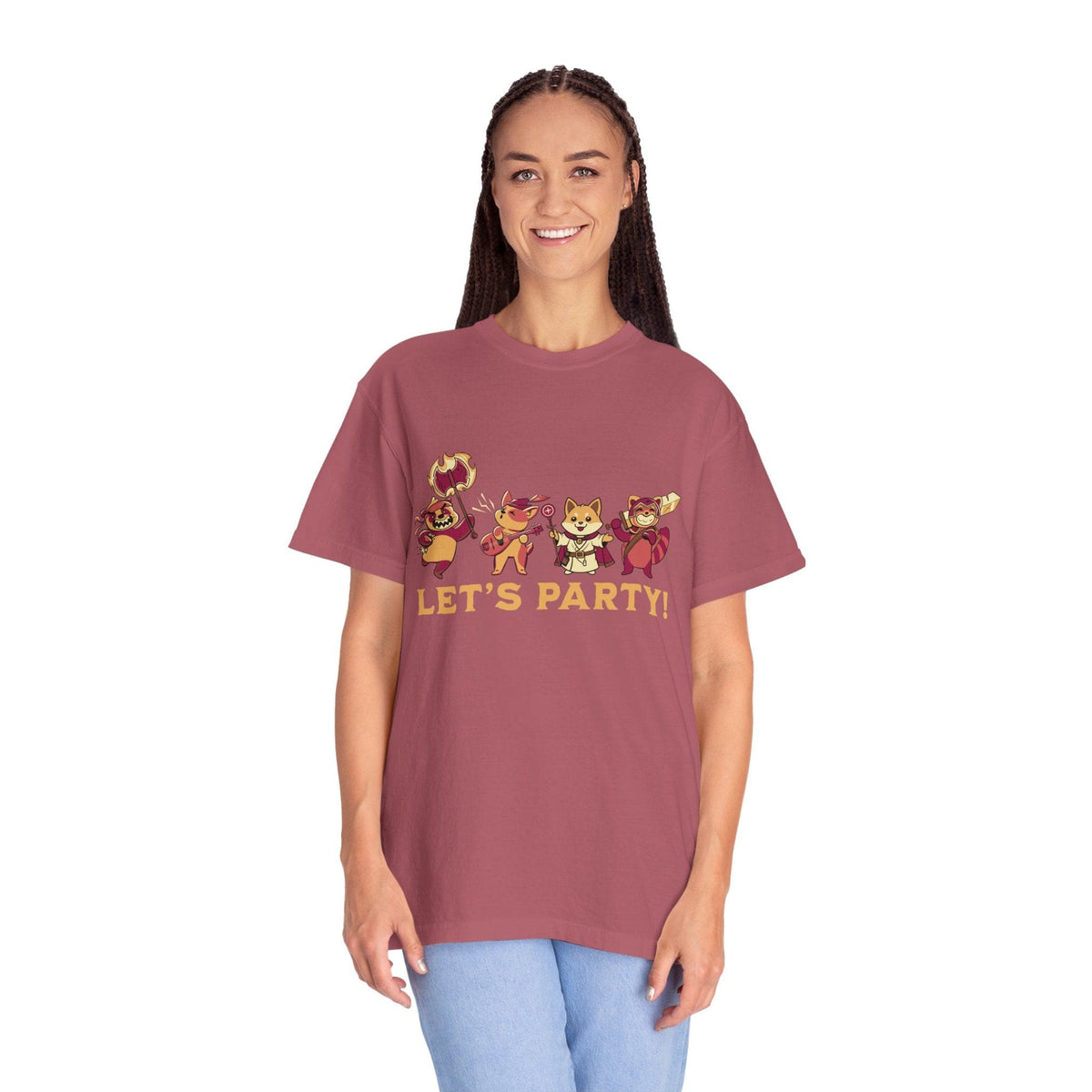 Let’s Party – Cute D&D Adventuring Party T-Shirt - Comfort Colors